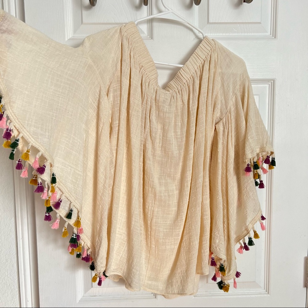 Anthropologie | Easel | Multicolor Tassels Flare … - image 4